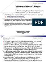 Multiphase systems and phase changes