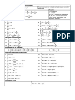 Formulario Integrales y Derivadas