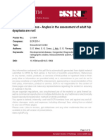 Circles Are Pointless - Angles in The Assessment of Adult Hip Dysplasia Are Not!