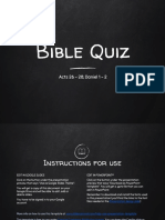 Bible Quiz Acts 26 - 28