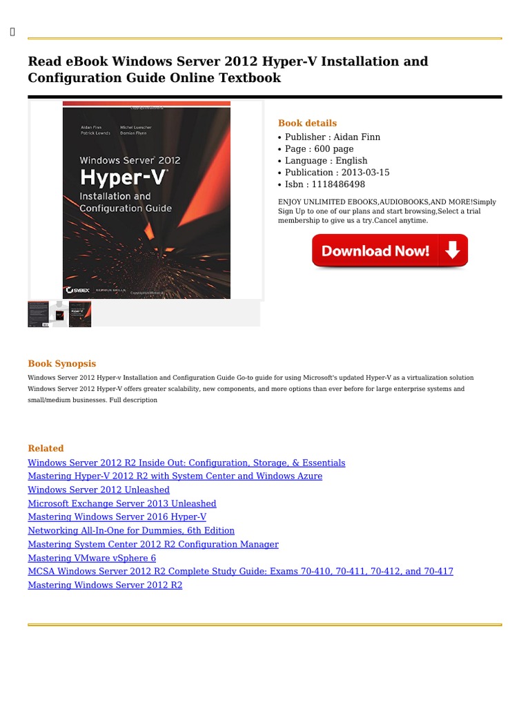 A Comprehensive Guide to Installing and Configuring Windows Server 2012 