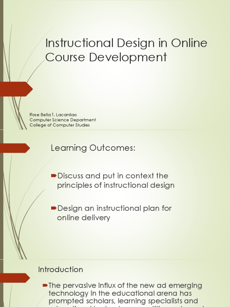 Instructional Design for Educators | PDF | Instructional Design | Design