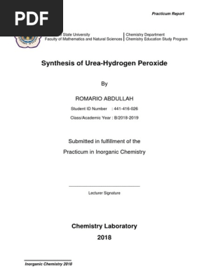 Modul 8 Hydrogen Peroxide Urea
