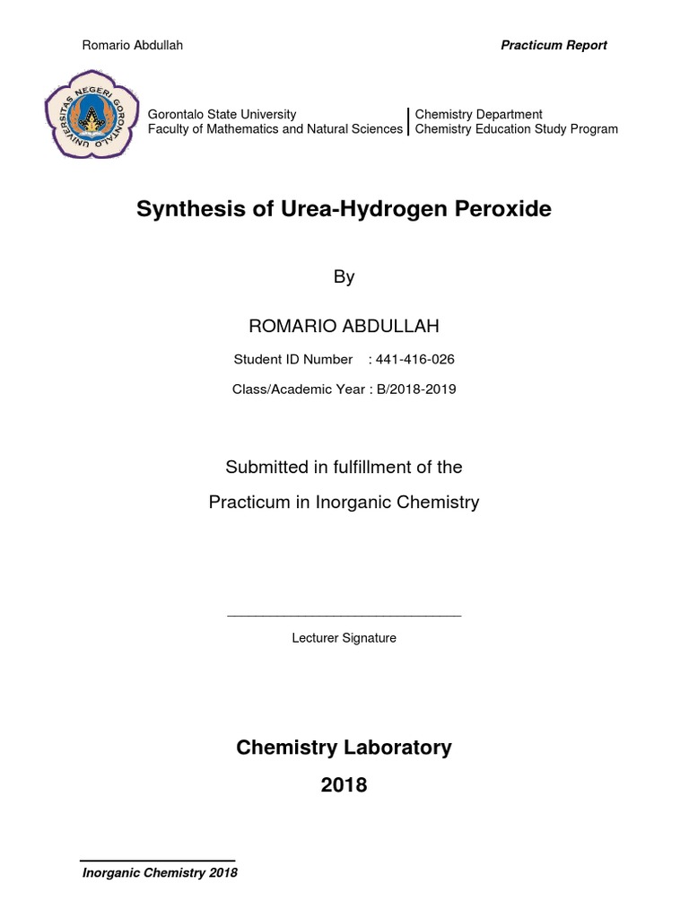 Modul 8 Hydrogen Peroxide Urea