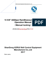 Shandong KERUI 13 5/8′′-5000psi Ram BOP Manual