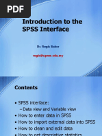 SPSS Interface Beginners by DR Rogis