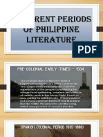 Different Periods of Philippine Literature