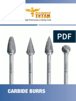 Carbide Burrs: High Performance Cutting Tools