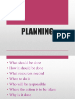 Planning