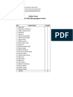 Jadwal Pemeliharaan Panel Contoh