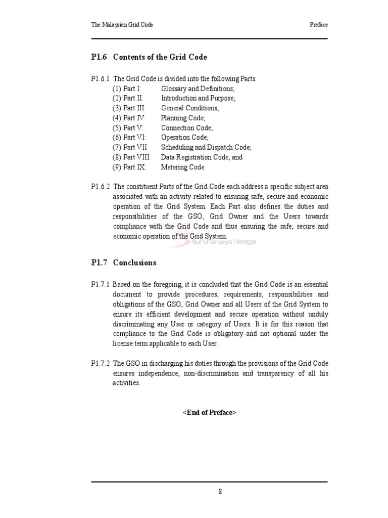 20 - 1the Malaysian Grid Code | PDF