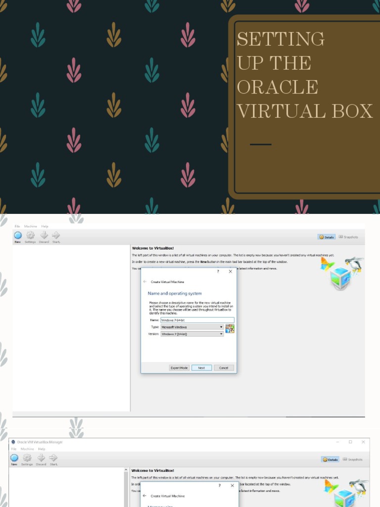 Setting Up The Oracle Virtual Box | PDF