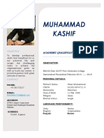 Muhammad Kashif: Objective