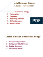 Molecular Cell Biology 1 Basics of Molecular Biology