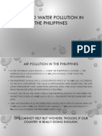Air and Water Pollution in The Philippines