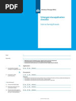 Schengen Visa Checklist