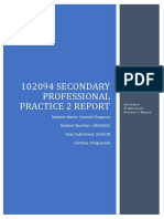 Secondary Professional Practice 2 - Report