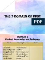 The 7 DOMAIN of PPST