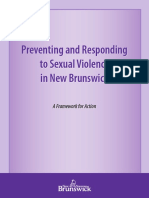 Preventing and Responding To Sexual Violence in New Brunswick