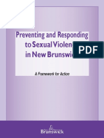 Preventing and Responding to Sexual Violence: A Framework for NB
