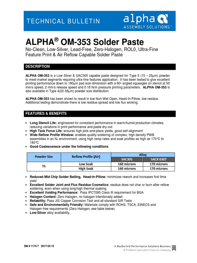 Om353 CNP TB Sm1174 English PDF Solder Soldering