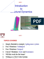 To Structural Dynamics: Unit-I