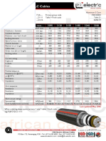 Medium Voltage PILC Cables Specifications