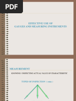 Effective Use of Gauges and Measuring Instruments