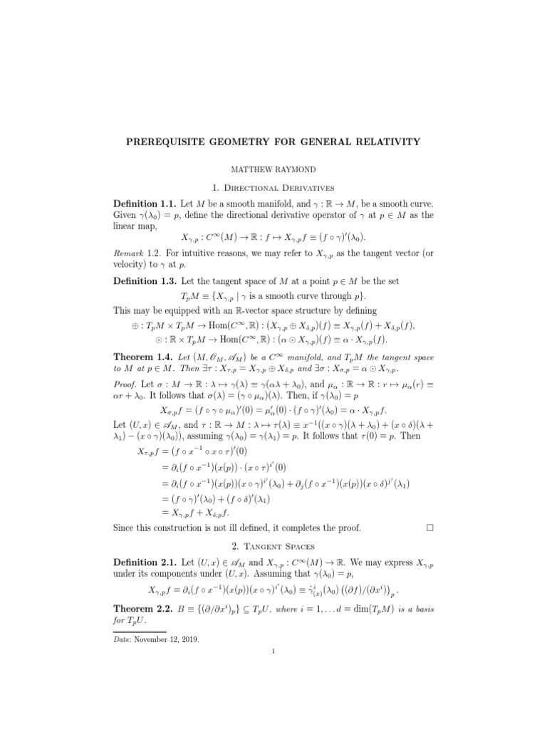 Geometry Basics PDF Differentiable Manifold Abstract Algebra