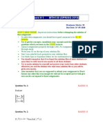 Assignment # 1 MTH100 (SPRING 2018) : Maximum Marks: 20 Due Date: 15 - 05-2018