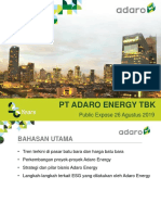 Presentation Public Expose Adaro Energy 2019 - IDX