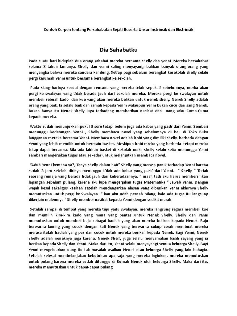Puisi Persahabatan Beserta Unsur Intrinsiknya 1001 Kumpulan Puisi Terbaik
