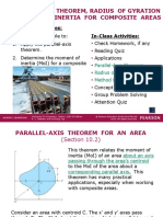 Parallel-Axis Theorem, Radius of Gyration & Moment of Inertia For Composite Areas