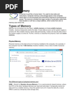 Types of Memory