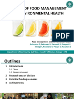 Division of Food Management and Environmental Health: Department of Community Nutrition - Faculty of Human Ecology - IPB