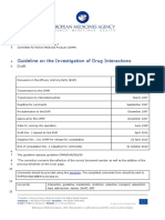 Draft Guideline Investigation Drug Interactions en