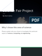 Science Fair Project: by Ansh Mishra