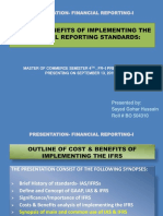 Presentation-Financial Reporting-I: Master of Commerce Semister 4, Fr-I Presentation, Presenting On September 13, 2019