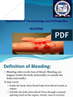 Department of Traumatology and Orthopedics Bleeding