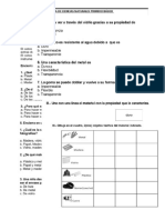 Prueba Los Materiales - 2019