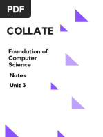 Collate: Foundation of Computer Science