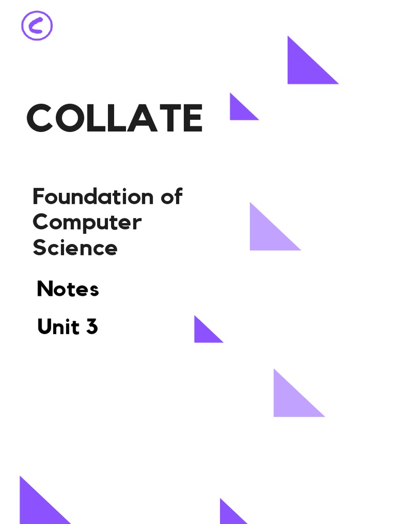 Collate Foundation of Computer Science Download Free PDF