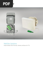 Wall Box Solutions: Indoor/Outdoor Fiber Terminals, Cabinets and Boxes For FTTX