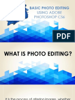 Photo Editing Basics Using Adobe Photoshop CS6