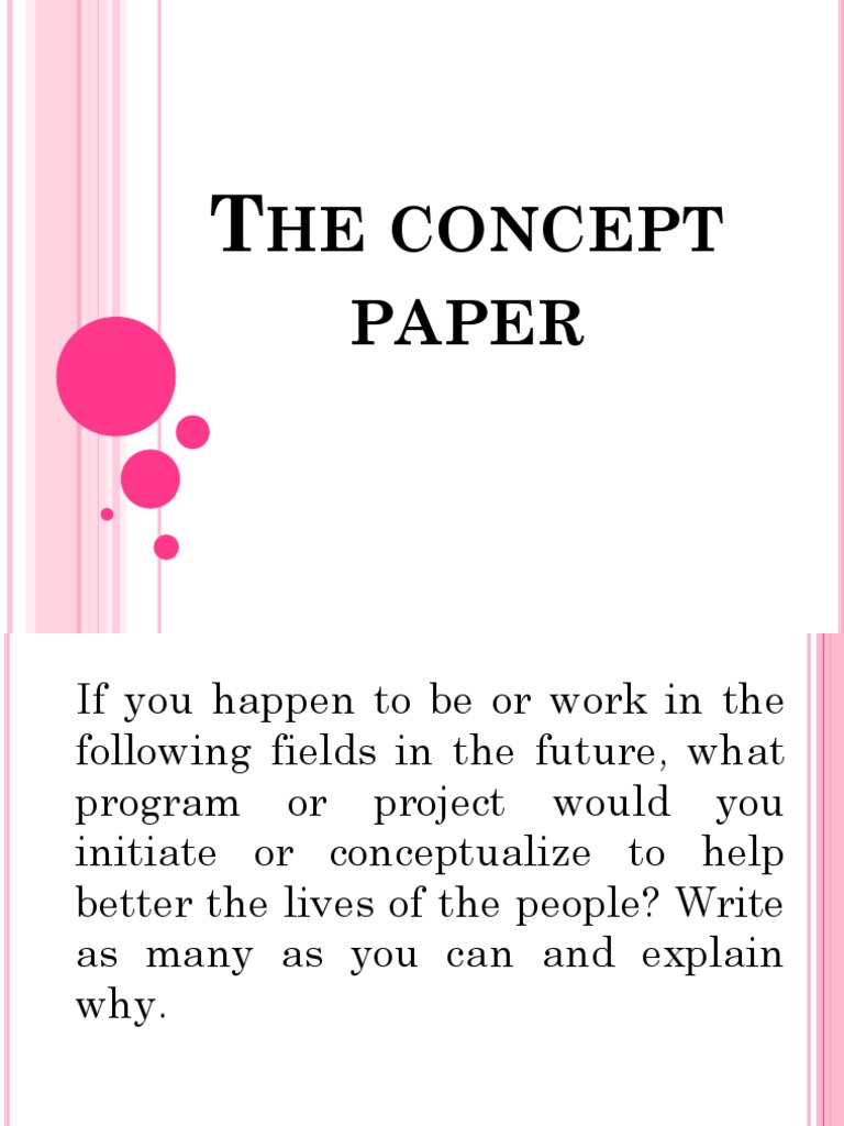 Guide to Writing a Concept Paper | PDF | Innovation | Sustainability