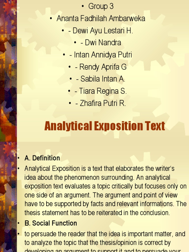 Analytical Exposition Text | PDF | Argument | Internet
