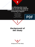 Factors Affecting The Course Preference of First Year Medical Laboratory Science Students in University of Baguio