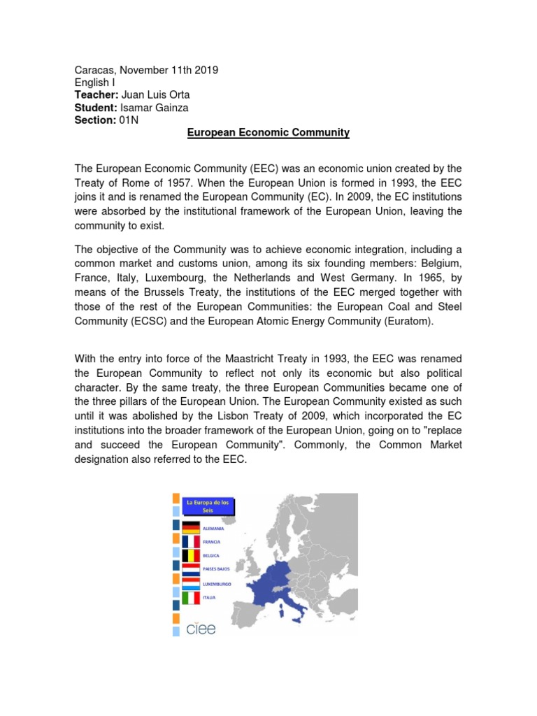 Overview of the European Economic Community | PDF