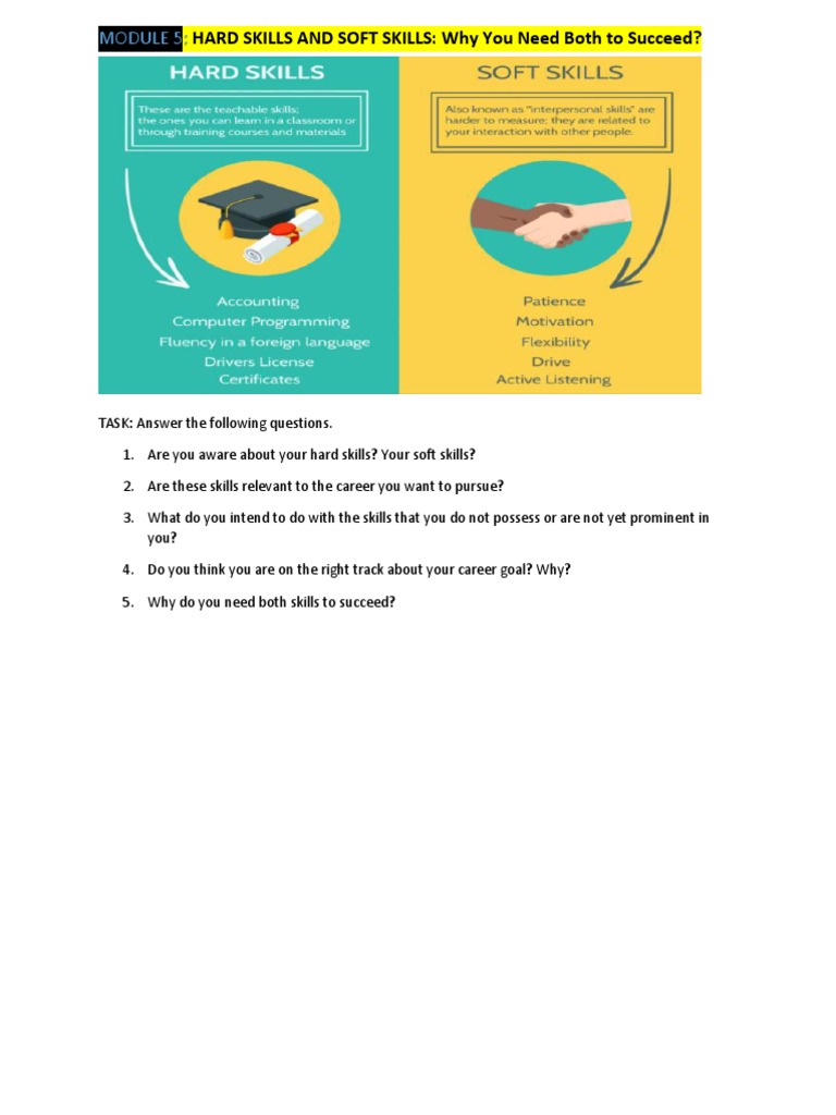 Module 5 Hard Skills and Soft Skills | PDF