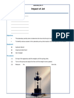 Impact of Jet: Laboratory No. 9